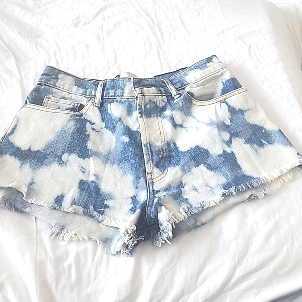 Revice tie dye denim shorts coastal cowgirl